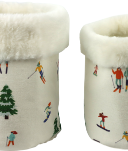 9951 CLOTH BASKET SNOWY ESCAPADES S/2